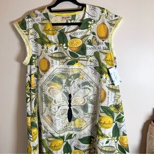 HANDMADE Lemons And Vintage Lace Butterfly